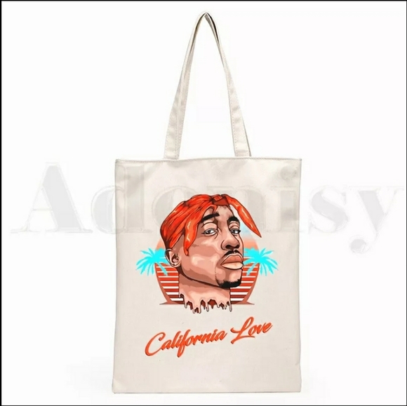 Tupac "California love" Canvas tote bag - Picture 2 of 4
